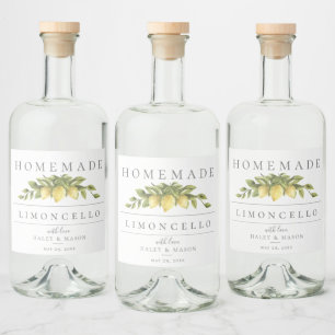 Rustic Lemons Limoncello Beverage Label