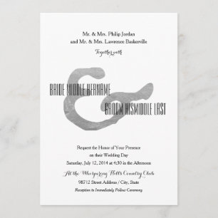 Rustic Letterpress Invitation