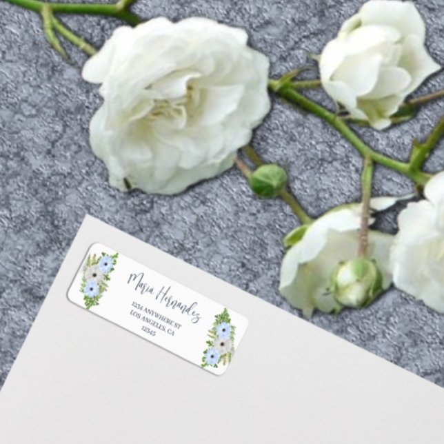 Rustic Light Blue and White Floral Quinceañera  (Creator Uploaded)