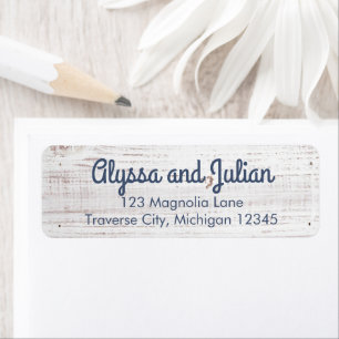 Rustic Light Wood Address Labels