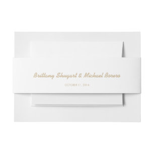 Rustic Lights Kraft Belly Band Invitation Belly Band