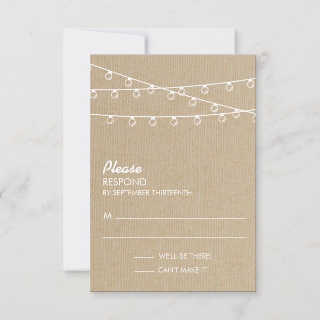 Rustic Lights White Response (Front)