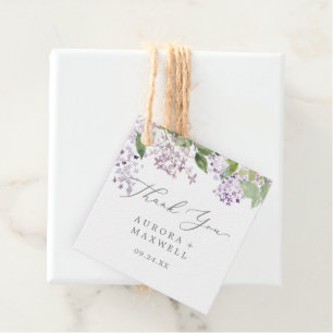 Rustic Lilac Thank You Favour Tags