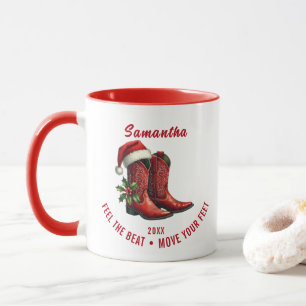 Rustic Line Dance Cowboy Boots Mug
