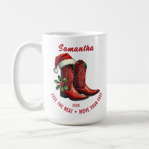 Rustic Line Dance Cowboy Boots Specialty Mug