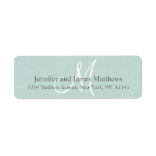 Rustic Linen Monogram for Weddings