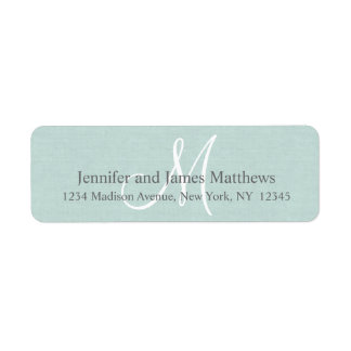 Rustic Linen Monogram for Weddings