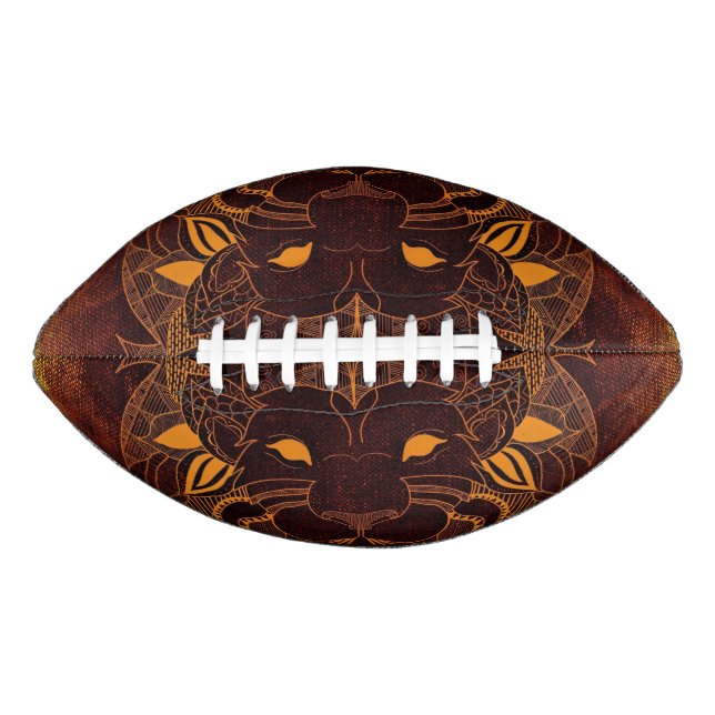 Rustic Lion Head American Football (Front)