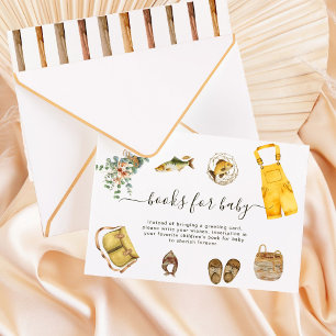 Rustic Little Fisherman Books for Baby Card