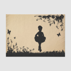 Rustic Littlest Ballerina Tissue Paper