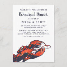 Rustic Lobster Wedding Rehearsal Dinner