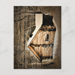 Rustic Log Cabin In The Wilderness Postcard