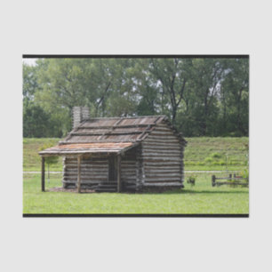Rustic Log Cabin Photo Tissue Paper