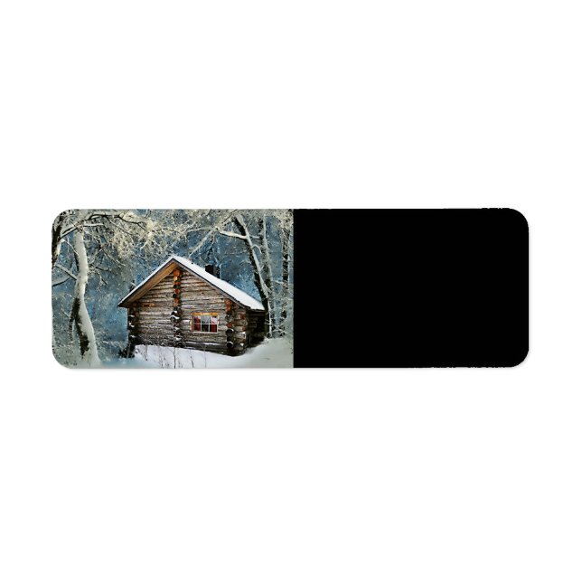 Rustic Log Cabin Winter Magic (Front)