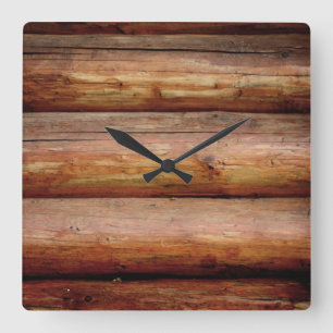 Rustic Log Wall Clock