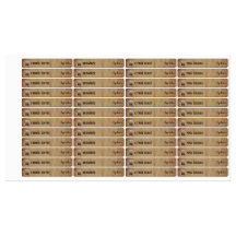 Rustic Logo Lip Balm Cosmetic Product Labels