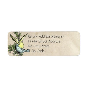 Rustic Love Birds  (Return Address)
