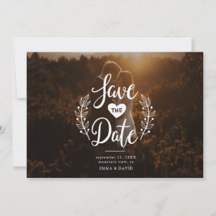 Rustic Love Save the Date Invitation
