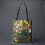Rustic Love Trees Wedding Bridesmaid Gift Tote Bag<br><div class="desc">Colourful circles on rustic trees illustrated on custom Bags. Unique wedding gift items for maid of honour,  bridesmaids,  mother of the bride and/or mother of the groom. ((You can find the matching wedding essentials & favours in this store,  Bridal Heaven. Contact ujean4791@gmail.com for custom work and/or coordinating wedding stationery.))</div>