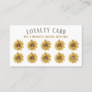 Rustic Loyalty Wood Rolling Pin Sunflowers Bakery Business Card