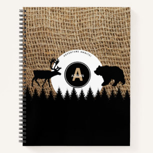 Rustic Lumberjack Camping Adventure Notebook