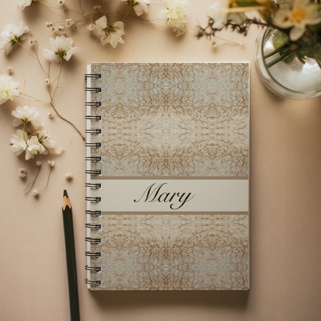 Rustic Luxe | Personalised Psychedelic Sheep Wool Notebook (Creator Uploaded)