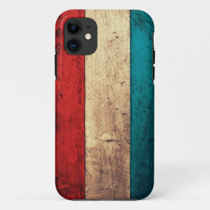 Rustic Luxembourg Flag iPhone 11 Case