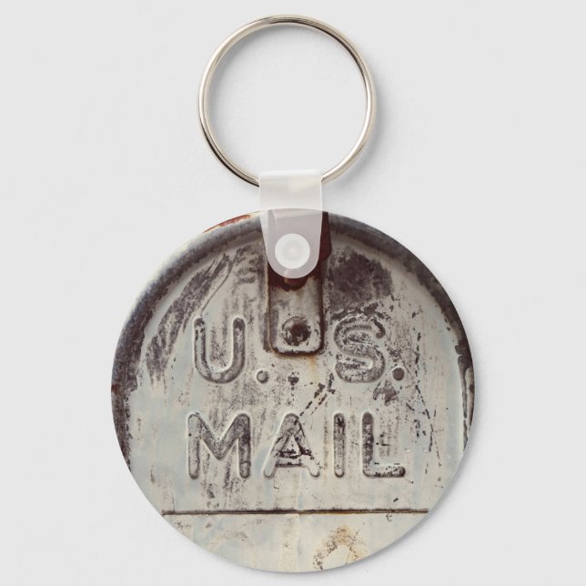 Rustic Mailbox  Key Ring (Front)
