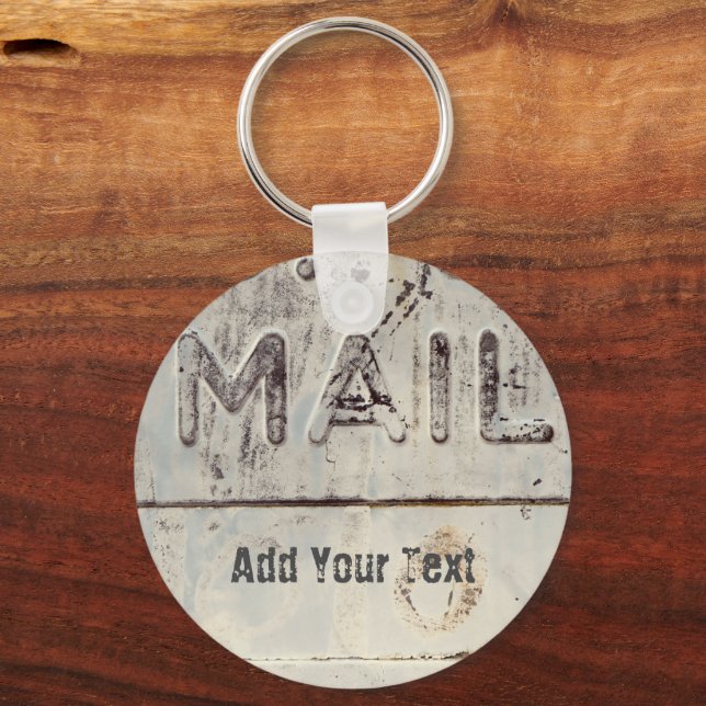 Rustic Mailbox - Personalizable Key Ring (Back)