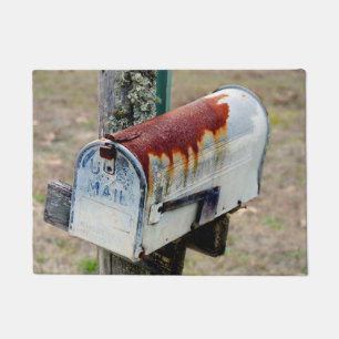 Rustic Mailbox Portrait Doormat