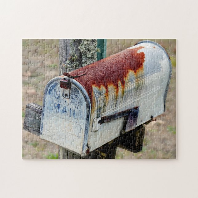 Rustic Mailbox Portrait Jigsaw Puzzle (Horizontal)