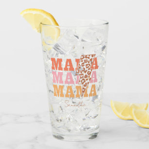 Rustic "Mama" Repeat Glass