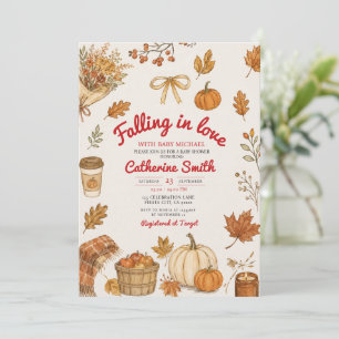 Rustic Market Falling in Love Baby Shower Invitation