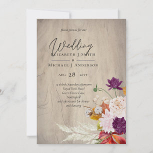 Rustic Maroon Ginger Blush Wedding