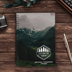Rustic Masculine Forest Mountains Outdoors Notebook