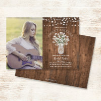 Rustic Mason Jar Lights Sweet 16 Birthday Photo