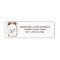 Rustic Mason Jar Love Return Address Labels