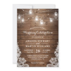 Rustic Mason Jar String Light Lace Country Wedding