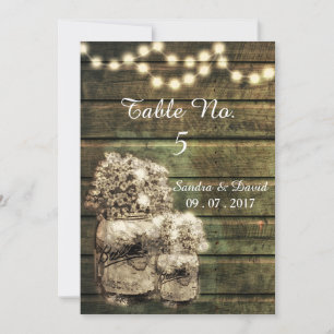 Rustic Mason Jar  Table Numbers