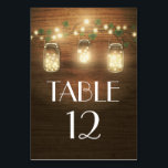 Rustic Mason Jar Wedding Table Number Cards<br><div class="desc">Rustic Mason Jar Wedding Table Number Cards - to order,  you need to create a new table number for each one that you need then add to your cart.  Repeat for each number.</div>