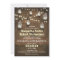 rustic mason jars and light wedding invitations