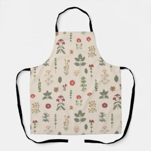 Rustic Medicinal Herbs   Vintage Botanical Apron
