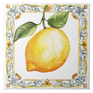 Rustic Mediterranean Lemon Tuscany Tile