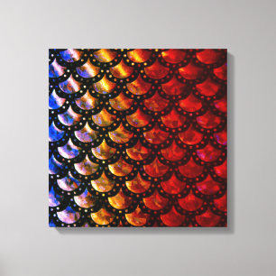 Rustic Mermaid Scales  Canvas Print