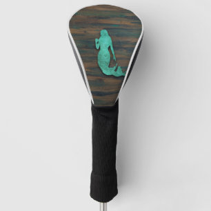 Rustic Mermaid (Teal) Golf Head Cover