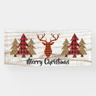 Rustic Merry Christmas Banner