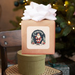 Rustic Merry Christmas & Santa Cause Square Sticker<br><div class="desc">Add a touch of rustic charm to your holiday decor with our 'Rustic Merry Christmas & Santa Cause' pillow. This delightful design captures the spirit of Christmas with a warm and cosy feel.Spread the joy and the spirit of giving this holiday season with our 'Rustic Merry Christmas & Santa Cause'...</div>