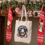 Rustic Merry Christmas & Santa Cause Tote Bag<br><div class="desc">Add a touch of rustic charm to your holiday decor with our 'Rustic Merry Christmas & Santa Cause' pillow. This delightful design captures the spirit of Christmas with a warm and cosy feel.Spread the joy and the spirit of giving this holiday season with our 'Rustic Merry Christmas & Santa Cause'...</div>