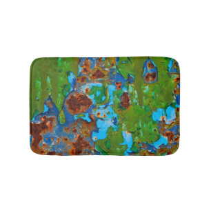 Rustic Metal Peeling Paint Grunge Vintage - soft Bath Mat
