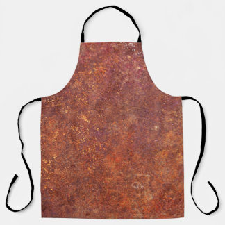 Rustic metal: textured surface. apron